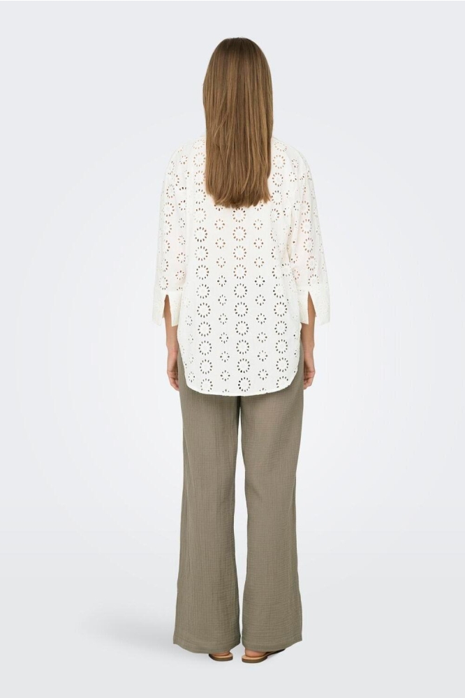 JDYTALLIE 3/4 LONG SHIRT WVN NOOS 15292179 Cloud Dancer/2024 BRODE